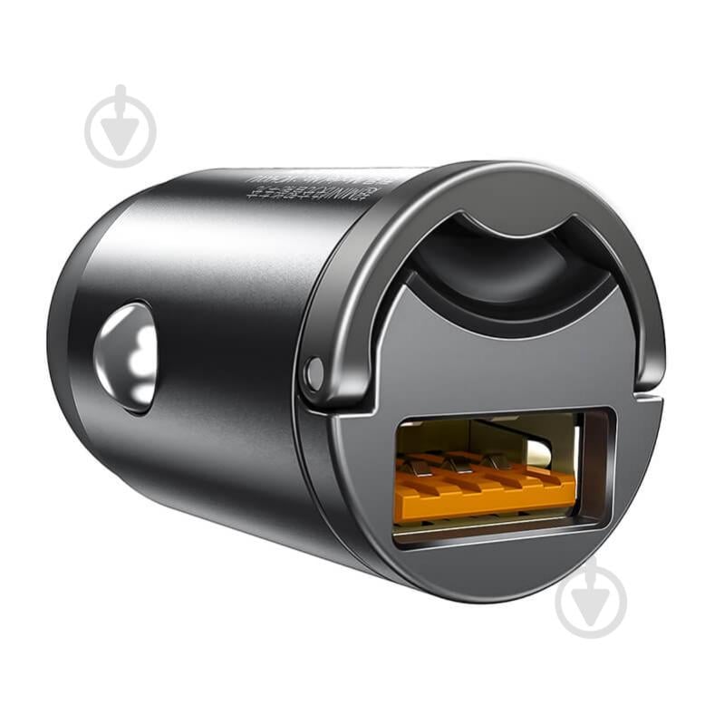 Автомобільний зарядний пристрій BASEUS Tiny Star Mini Quick Charge Car Charger USB Port 30W Gray - фото 2