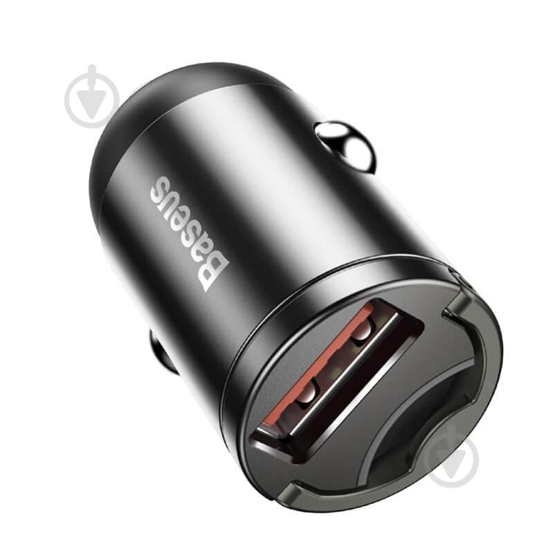 Автомобильное зарядное устройство BASEUS Tiny Star Mini Quick Charge Car Charger USB Port 30W Gray - фото 3