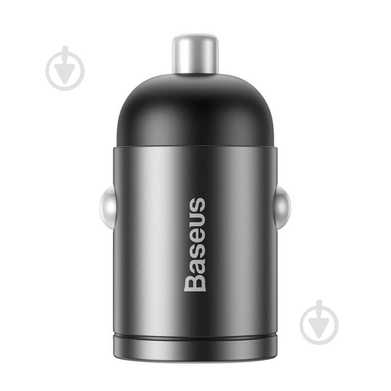 Автомобільний зарядний пристрій BASEUS Tiny Star Mini Quick Charge Car Charger USB Port 30W Gray - фото 4