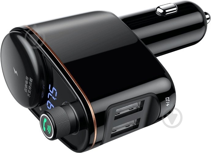 FM-трансмиттер BASEUS Lokomotive S-06 Black (CCALL-RH01) - фото 3