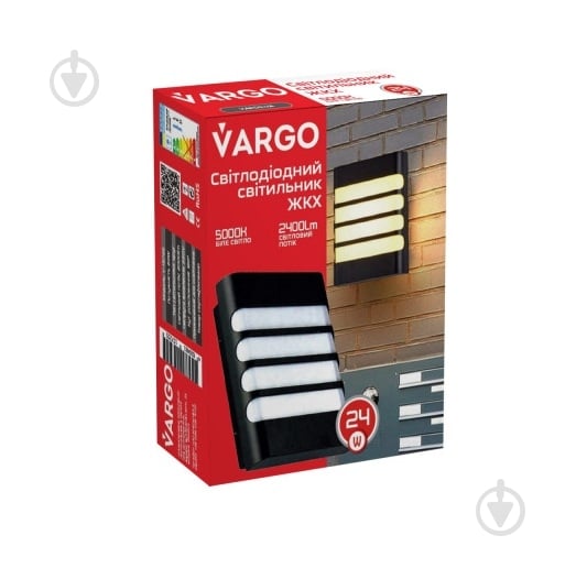 Светильник настенный VARGO V-111853 24 Вт черный 111853 - фото 6