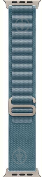 Ремінець Apple 49 мм Alpine Loop Medium Natural Titanium Finish light blue (MFTJ4ZM/A) - фото 1