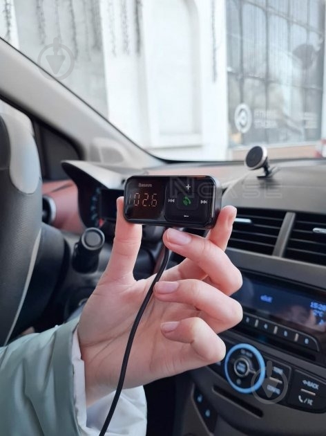 FM-трансмітер BASEUS S-16 Bluetooth FM Launcher 2 USB (CCTM-E01) - фото 6 FM-трансмітер BASEUS S-16 Bluetooth FM Launcher 2 USB (CCTM-E01) - фото 6