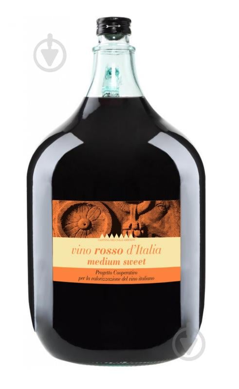 Вино Colli Amerini Vino Rosso de Italia Medium Sweet красное п\сл 5 л - фото 1