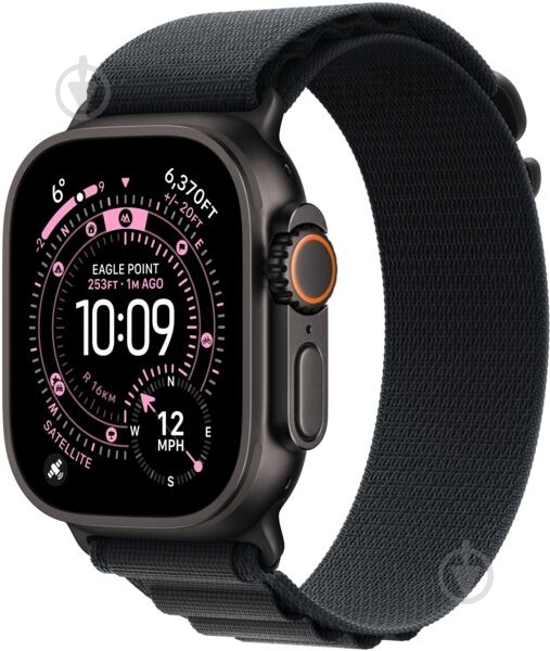 Ремешок Apple 49 мм Alpine Loop Small Black Titanium Finish black (MG9G4ZM/A) - фото 3