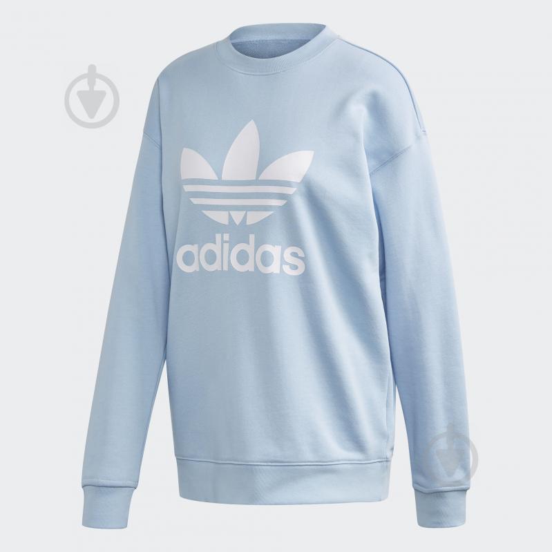 Свитшот Adidas TRF CREW SWEAT FM3289 р. 42 голубой - фото 1