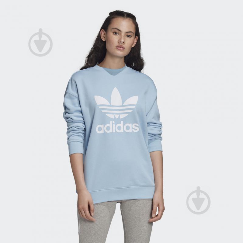 Свитшот Adidas TRF CREW SWEAT FM3289 р. 42 голубой - фото 2