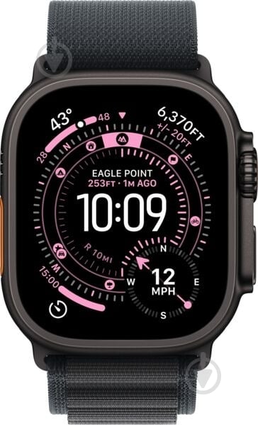 Ремешок Apple 49 мм Alpine Loop Large Black Titanium Finish black (MG9J4ZM/A) - фото 2