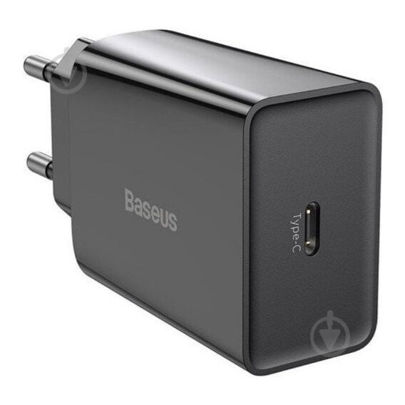 Мережевий зарядний пристрій BASEUS Speed Mini Quick Charger 1C 20W EU Black - фото 2