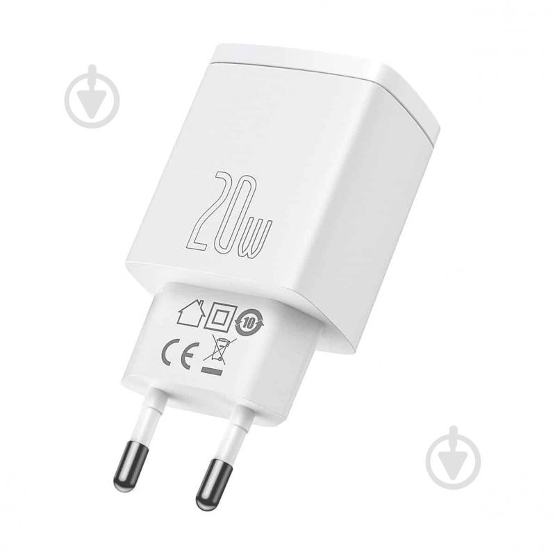 Мережевий зарядний пристрій Compact Quick Charger U+C 20W EU White - фото 3