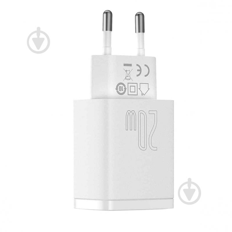 Сетевое зарядное устройство Compact Quick Charger U+C 20W EU White - фото 4