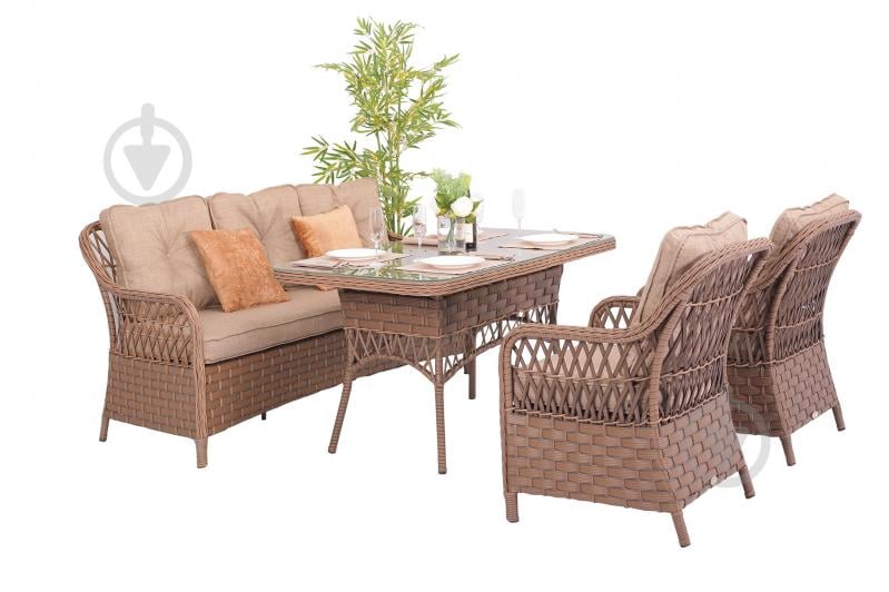 Комплект мебели Эдвард прямой коричневый - фото 1