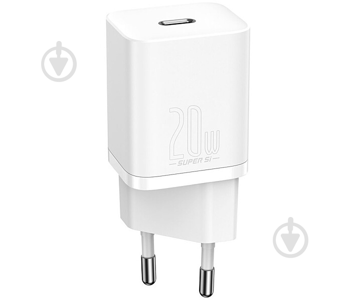 Мережевий зарядний пристрій Super Si Quick Charger 1C 20W EU White - фото 1