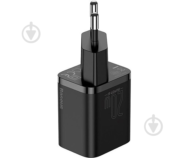 Сетевое зарядное устройство Super Si Quick Charger 1C 20W EU Black - фото 3