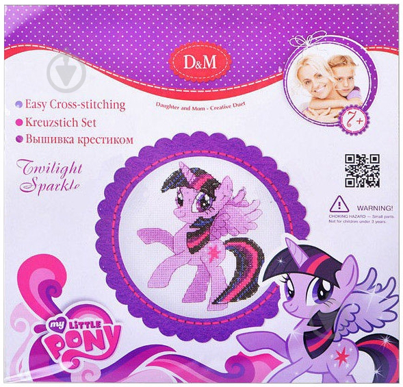 Набор для вышивания крестиком D&M Сумеречная искорка My Little Pony 57927 - фото 1