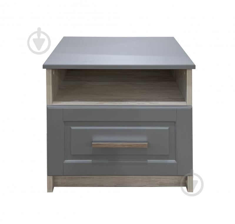 Тумба прикроватная Kartissa Кастелло 506x506x400 мм артвуд светлый/серый (К-ТКр-1) - фото 1 Тумба прикроватная Kartissa Кастелло 506x506x400 мм артвуд светлый/серый (К-ТКр-1) - фото 1