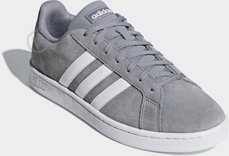 Кросівки чоловічі Adidas GRAND COURT F36412 р.45 1/3 сірі - фото 4