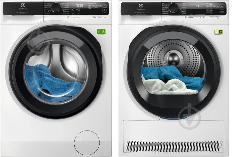Стиральная машина Electrolux EW8F5492SQU + сушильная машина EW9D585KCU - фото 1 Стиральная машина Electrolux EW8F5492SQU + сушильная машина EW9D585KCU - фото 1