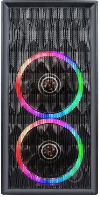 Корпус 1stPlayer D8-M-R1 Color LED Black без БП - фото 2