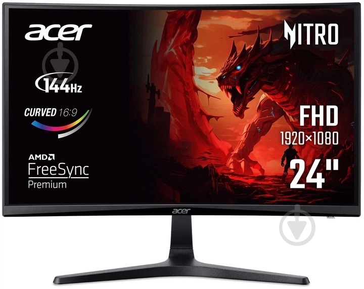 Монитор Acer Nitro ED240QP0bi 23,6" (UM.UE0EE.004) - фото 1 Монитор Acer Nitro ED240QP0bi 23,6" (UM.UE0EE.004) - фото 1