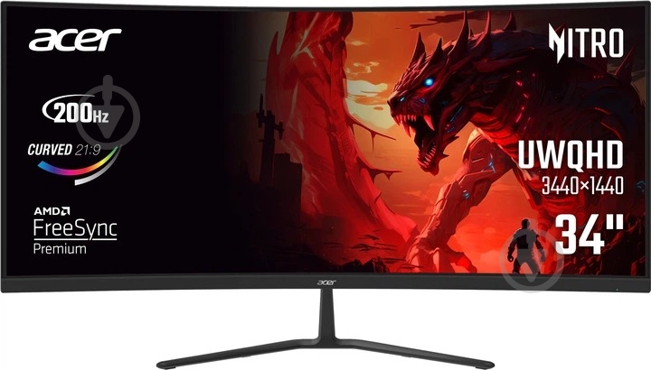 Монитор Acer Nitro ED340CURX0bmiipx 34" (UM.CE0EE.009) - фото 1