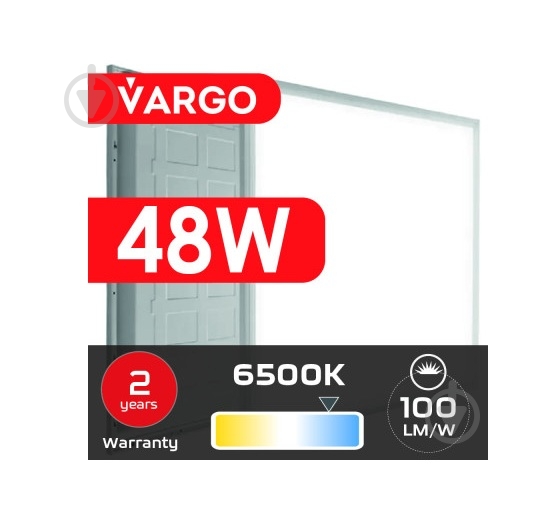 Светодиодная панель VARGO 48 Вт 6500 V-111138 IP20 111138 - фото 4