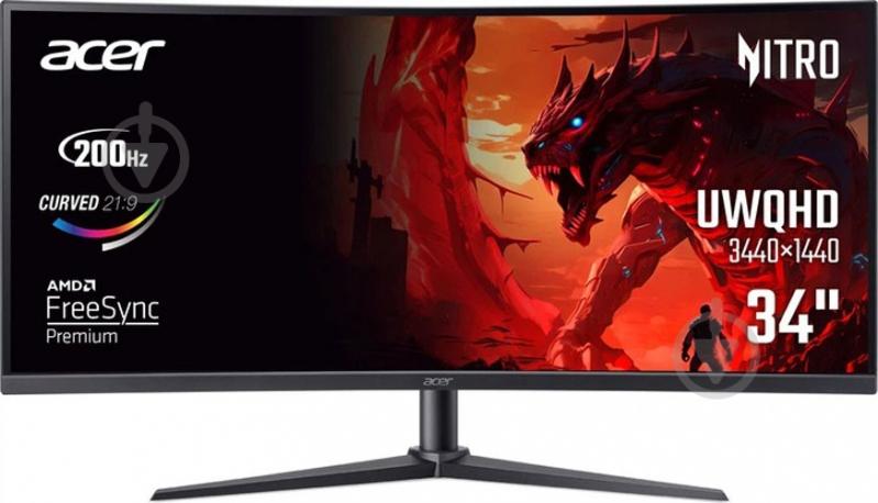 Монитор Acer Nitro XZ340CURX0bmiiphx 34" (UM.CX0EE.013) - фото 1