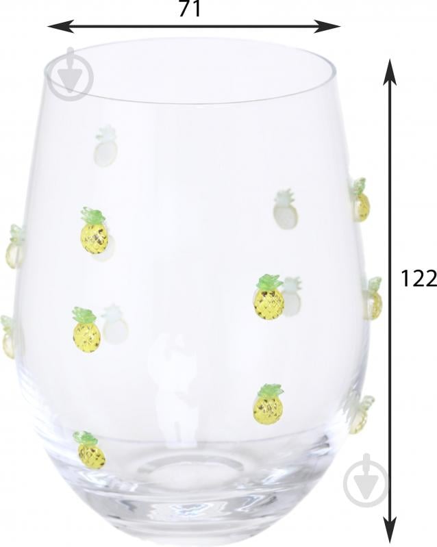 Стакан для воды Maxmark Pineapple 520 мл 1 шт. - фото 3