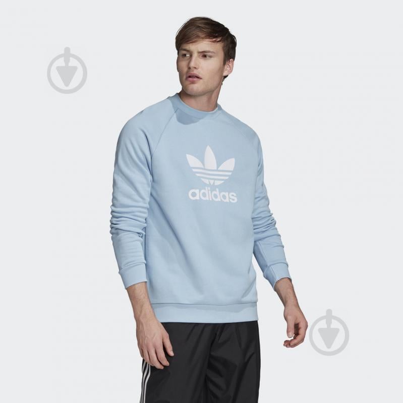 Світшот Adidas TREFOIL CREW FM3782 р. L блакитний - фото 6