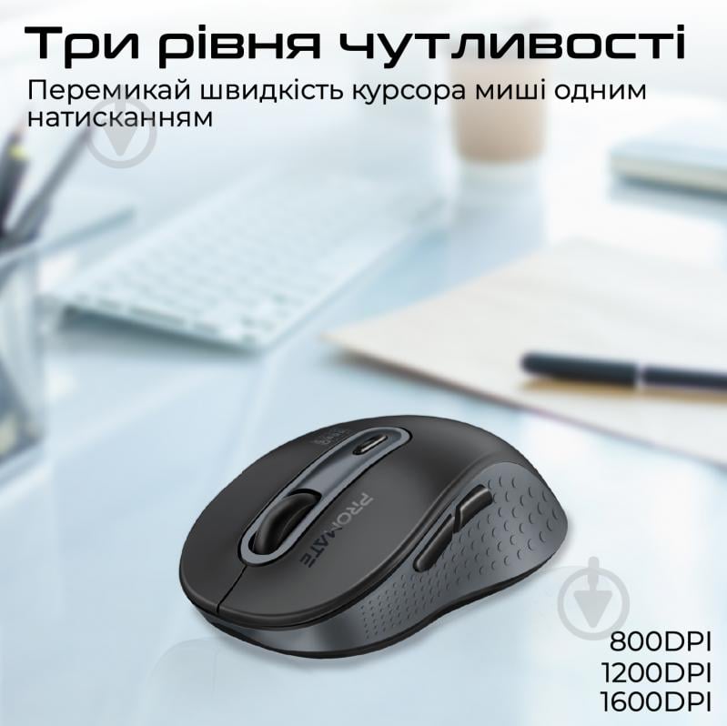 Мышь Promate Ken Wireless black (ken.black) - фото 3