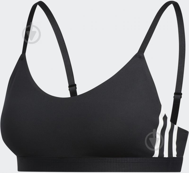 Бра Adidas AM 3S BRA FJ7281 р.S черный - фото 1