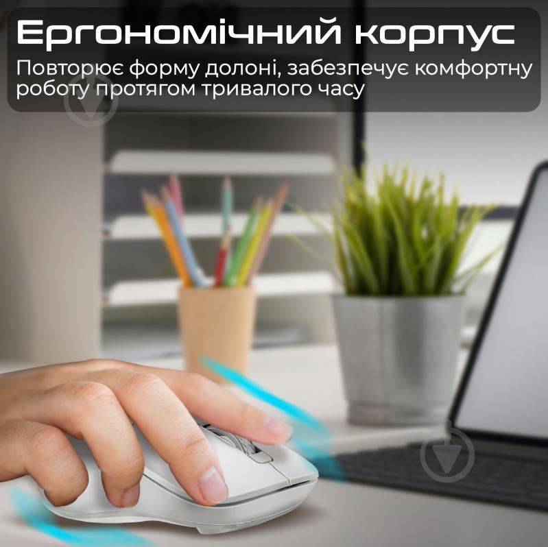 Миша Promate Samo Wireless white (samo.white) - фото 2