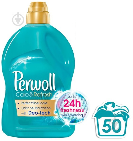 Гель для машинной стирки Perwoll Care & Refresh 3 л - фото 1