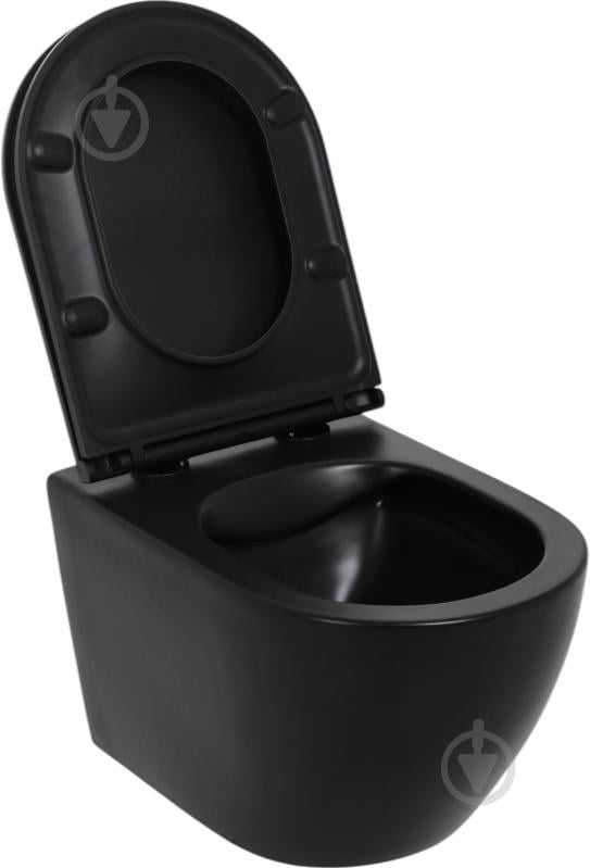 Унитаз подвесной EGO Pure Black - фото 2