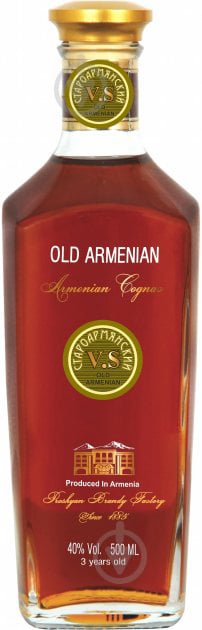 Коньяк Old Armenian V.S 3* 40% 0,5 л - фото 1