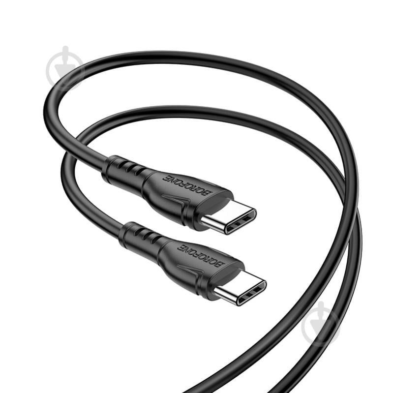 Кабель Borofone BX51 Triumph 60W charging data cable Type-C to Type-C 1 м черный (BX51CCB) - фото 2 Кабель Borofone BX51 Triumph 60W charging data cable Type-C to Type-C 1 м черный (BX51CCB) - фото 2
