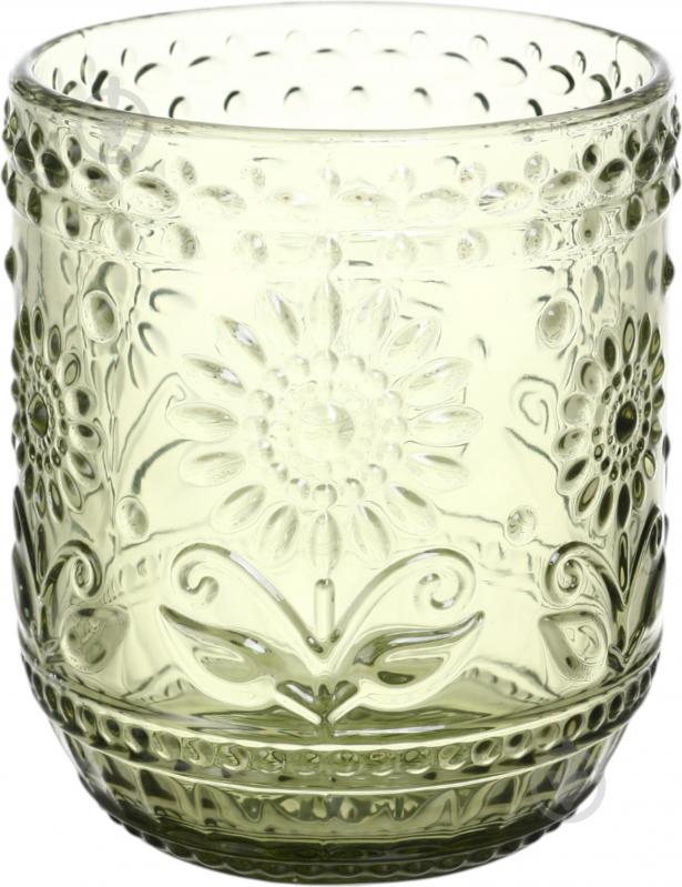 Стакан низкий Maxmark Sunflower зелёный 360 мл 1 шт. - фото 1