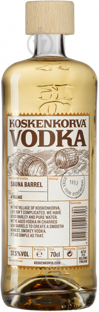 Напиток алкогольный Koskenkorva Sauna Barrel 37.5% 0,7 л - фото 1