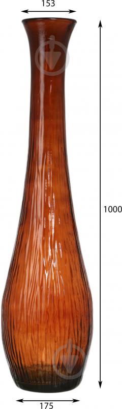 Ваза стеклянная San Miguel Arabe 99 см оранжевая 4487DB27 - фото 2 Ваза стеклянная San Miguel Arabe 99 см оранжевая 4487DB27 - фото 2