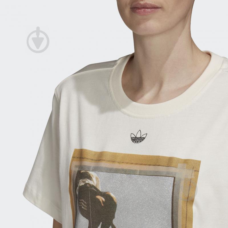 Футболка Adidas T SHIRT GRAPHIC FM4340 р.S бежевый - фото 7