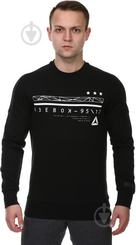 Свитшот Reebok WOR C GRAPHIC CREW SWEAT BK4714 р. XL черный - фото 1