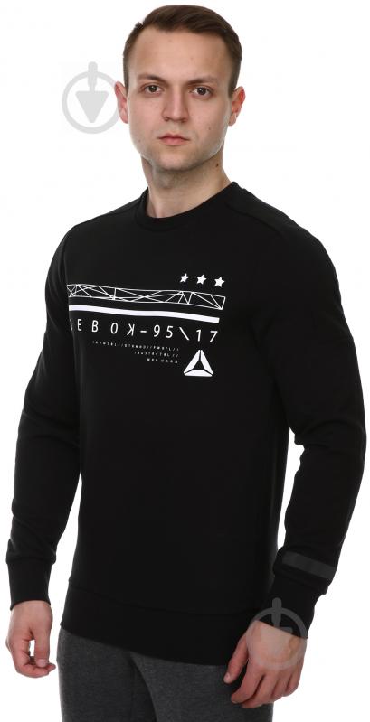 Свитшот Reebok WOR C GRAPHIC CREW SWEAT BK4714 р. M черный - фото 2