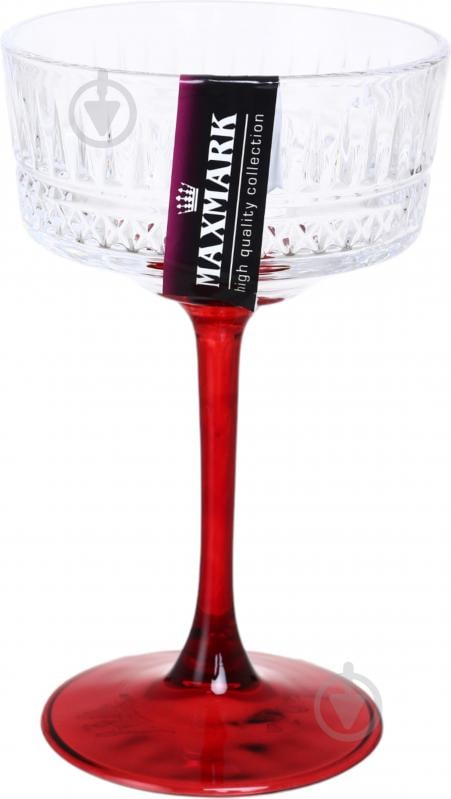 Бокал для шампанского Maxmark Funny Plump красный/прозрачный 290 мл 1 шт. - фото 2 Бокал для шампанского Maxmark Funny Plump красный/прозрачный 290 мл 1 шт. - фото 2
