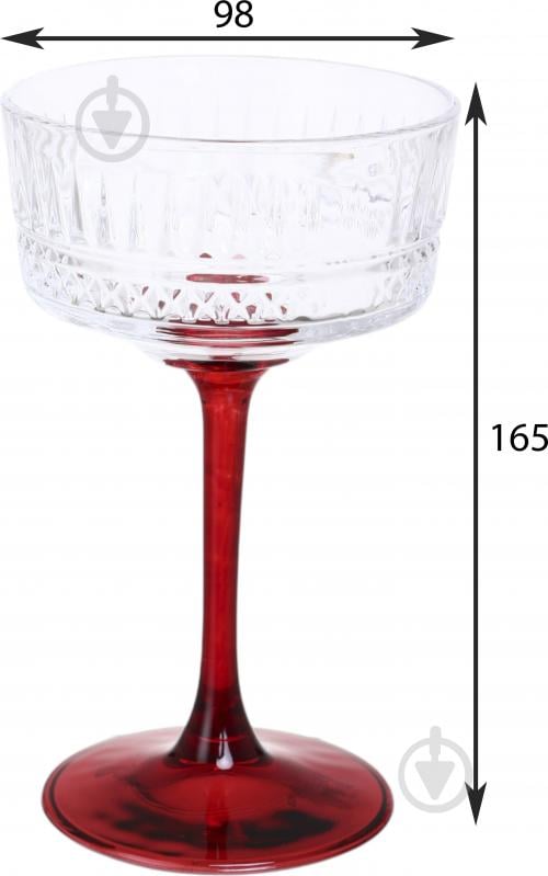 Бокал для шампанского Maxmark Funny Plump красный/прозрачный 290 мл 1 шт. - фото 3 Бокал для шампанского Maxmark Funny Plump красный/прозрачный 290 мл 1 шт. - фото 3