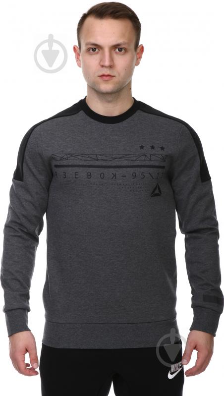 Свитшот Reebok WOR C GRAPHIC CREW SWEAT BK4713 р. XL серый - фото 1