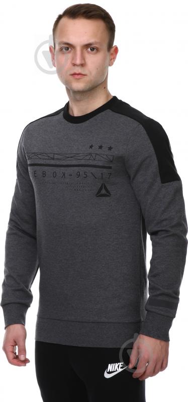 Світшот Reebok WOR C GRAPHIC CREW SWEAT BK4713 р. XL сірий - фото 2