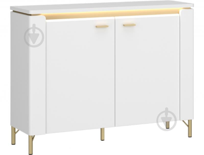 Комод Meble Wojcik Lazio 2D 1104x873x400 мм золотий/альпійський білий - фото 1 Комод Meble Wojcik Lazio 2D 1104x873x400 мм золотий/альпійський білий - фото 1