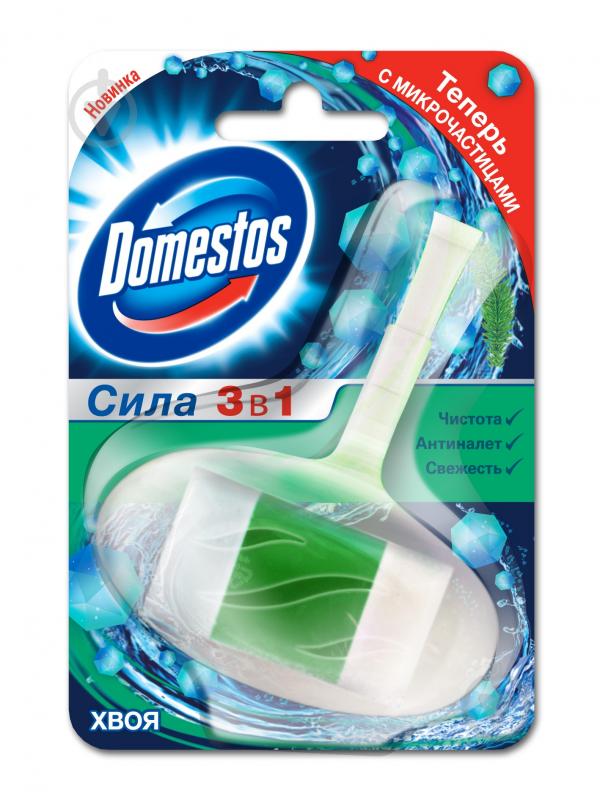 Туалетный блок Domestos Сила 3 в 1 Хвоя 8384287 - фото 1