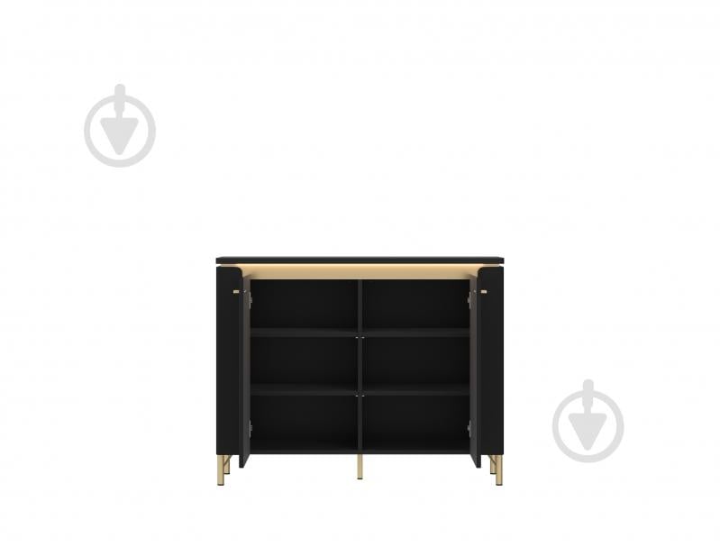 Комод Meble Wojcik Norica 2D 1104x873x400 мм золотой/черный матовый - фото 2 Комод Meble Wojcik Norica 2D 1104x873x400 мм золотой/черный матовый - фото 2