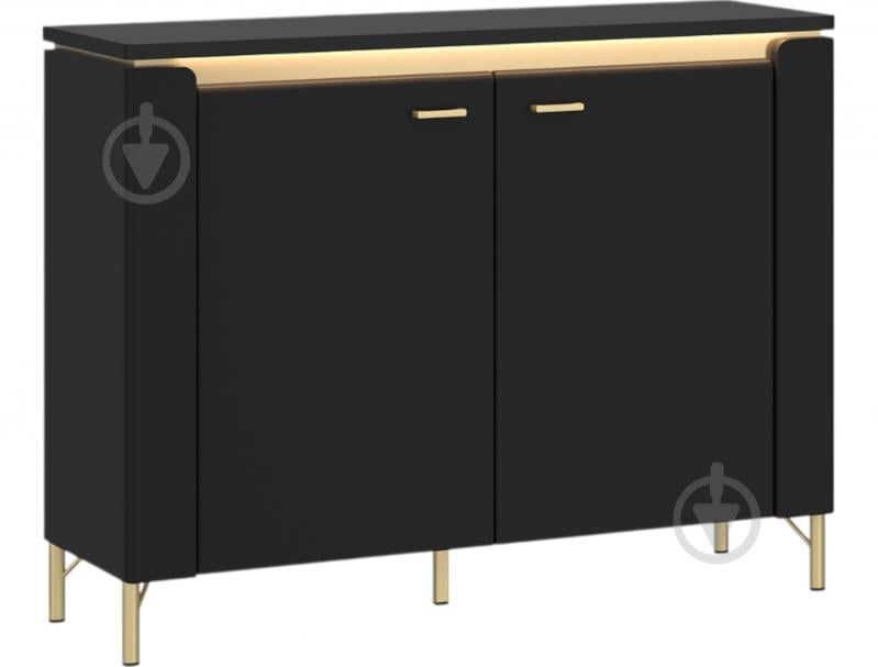 Комод Meble Wojcik Norica 2D 1104x873x400 мм золотой/черный матовый - фото 1 Комод Meble Wojcik Norica 2D 1104x873x400 мм золотой/черный матовый - фото 1